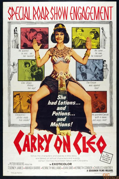 Carry on Cleo 1965 vintage 27x41 Poster 1 sheet | Carry on cleo, Carry on, Cinema posters