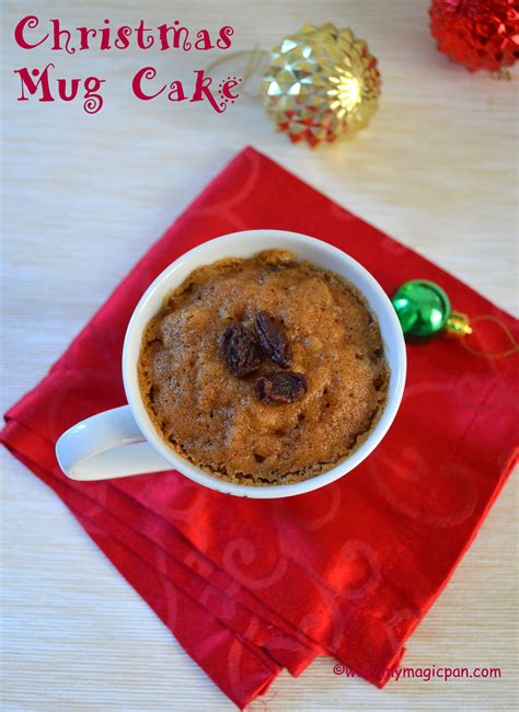 Christmas Mug Cake – 2 Mins Microwave Christmas Cake