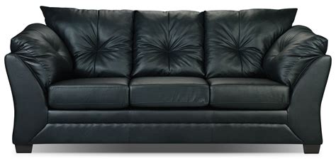 Max Faux Leather Full-Size Sofa Bed – Black | The Brick