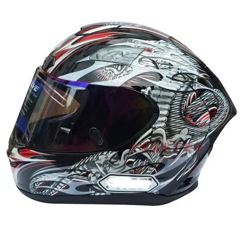 latest X12 helmet Chinese dragon motorcycle racing helmet full helmet Four Seasons men and women ...