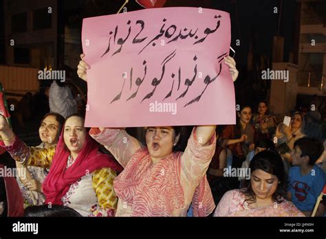 During protest in lahore hi-res stock photography and images - Alamy