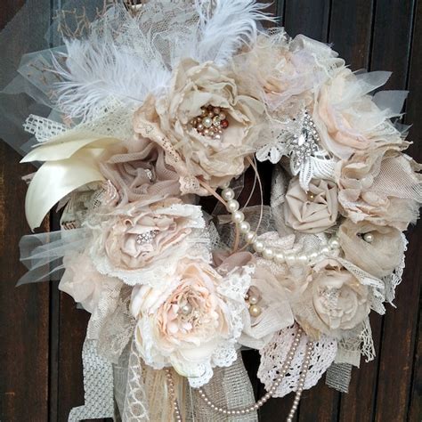 Shabby Chic Wreaths - Etsy