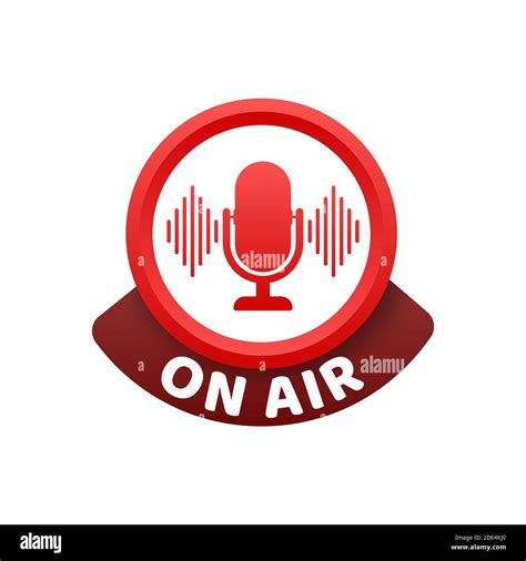 Podcast icon like on air live. Podcast. Badge, icon, stamp, logo. Radio ...