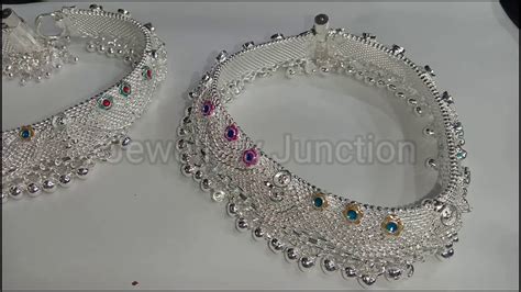 Silver payal design with weight and Price | Jewellery Junction - YouTube