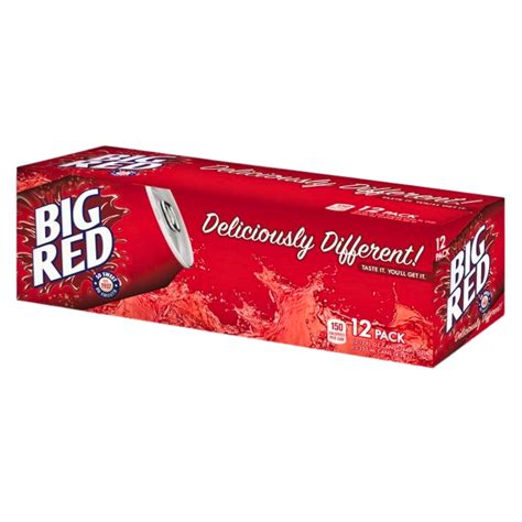 Big Red Zero Calorie Cream Soda Soft Drink, 12 Pack 12 oz by Louisiana ...