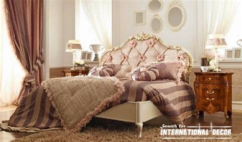 Luxury Italian bedroom and furniture in classic style