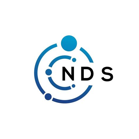 NDS letter technology logo design on white background. NDS creative ...