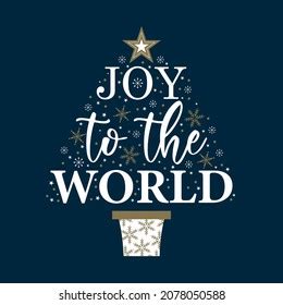 Joy World Christmas Greeting Card Stock Vector (Royalty Free) 2078050588 | Shutterstock