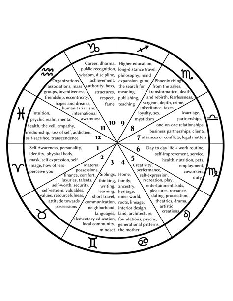 12 houses in astrology chart - upflinked