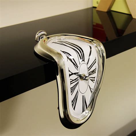 Nordic Surrealist Melting clock Art Design Wall Clock Creative 3D DIY ...