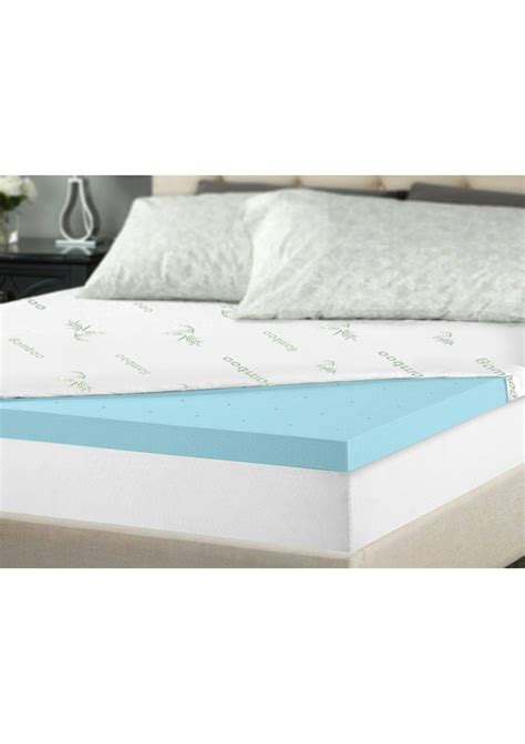 Bamboo & Memory Foam King Single Mattress Topper - 8Cm - Onceit