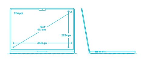 Apple MacBook Pro - 16” (5th Gen) Dimensions & Drawings | Dimensions.com