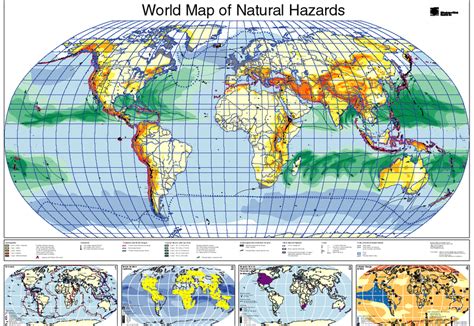 World map of Natural Hazards (Munich Re) (source JRC) | Download ...