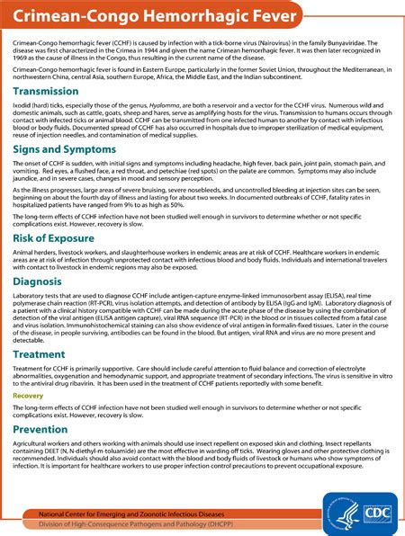 Understanding CCHF: Causes, Symptoms, And Treatment - Ask The Nurse Expert