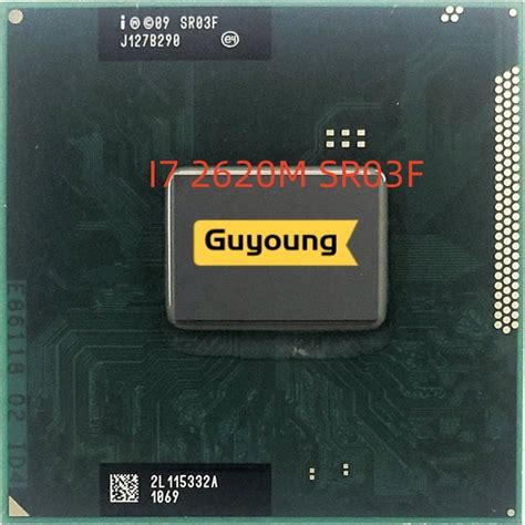 Core i7-2620M i7 2620M SR03F 2.7 GHz Dual-Core Quad-Thread CPU Processor 4M 35W Socket G2 ...