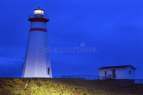 Cape Ray Lighthouse, Newfoundland Stock Image - Image of shore, island ...