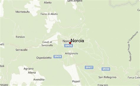 Norcia Italy Map