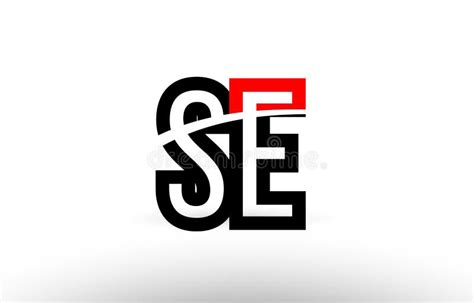 Black White Alphabet Letter Se S E Logo Icon Design Stock Vector - Illustration of corporate ...