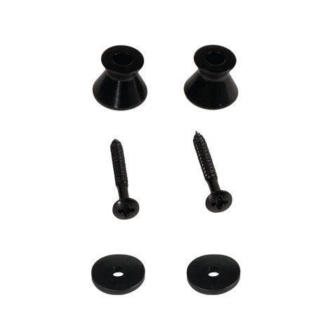 Replacement Black Guitar Strap Buttons - 2 Pack | Seismic Audio