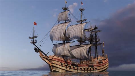 Galleon ship model - TurboSquid 1493310