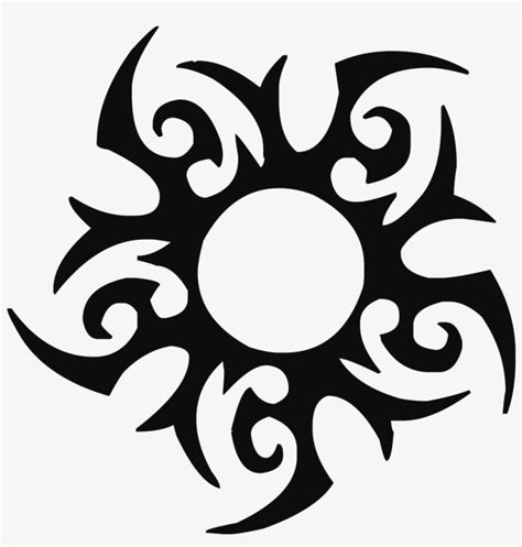 Tribal Sun - Tribal Sun Tattoo Png - Free Transparent PNG Download - PNGkey