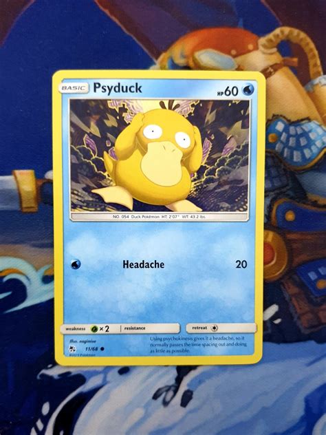 Pokemon - Psyduck Card, Toys & Games, Board Games & Cards on Carousell