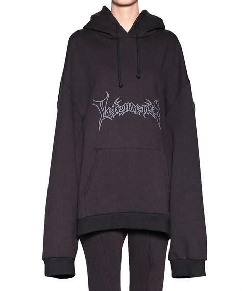 Lyst - Vetements Logo Hoodie in Black