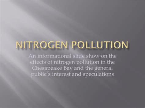 Nitrogen Pollution