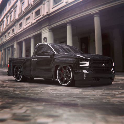 Chevrolet Silverado "Black Beauty" Looks Like a Dream in Quick Rendering - autoevolution