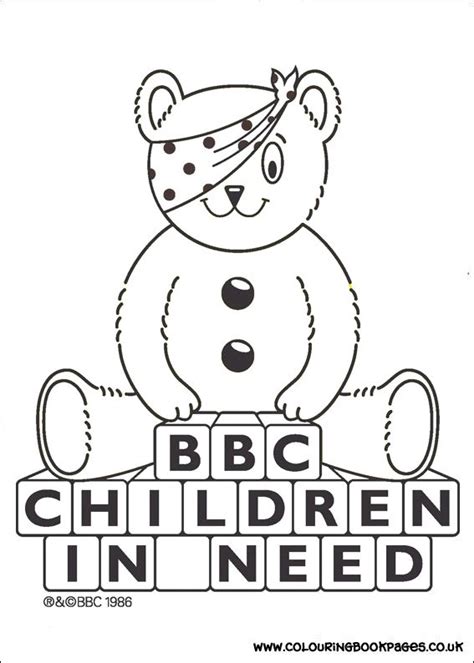 Original Children in Need Picture : Children In Need | Children in need, Bear coloring pages ...