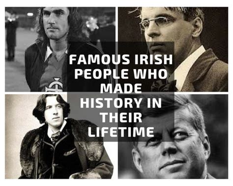 Famous Irish People Who Made History in Their Lifetime | Connolly Cove