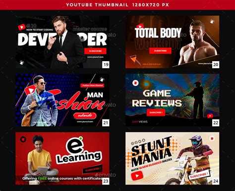 50 Youtube Thumbnail Designs by Ohidulfb | Codester