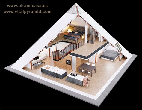 Interior Casa Piramidal | Pyramid house, Triangle house, Floating house