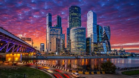 1366x768 Resolution Moscow City At Night 1366x768 Resolution Wallpaper ...