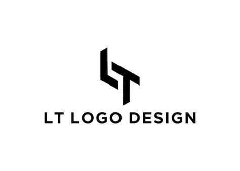 Premium Vector | Lt logo design vector illustration