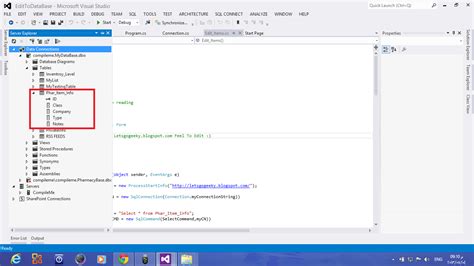 C# Insert To SQL Database Sample Form ( Pharmacy Project)