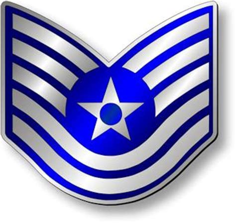 Technical Sergeant, TSgt Stripes (Metallic)