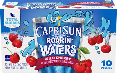 Capri Sun Roarin' Waters Wild Cherry Naturally Flavored Water Beverage ...