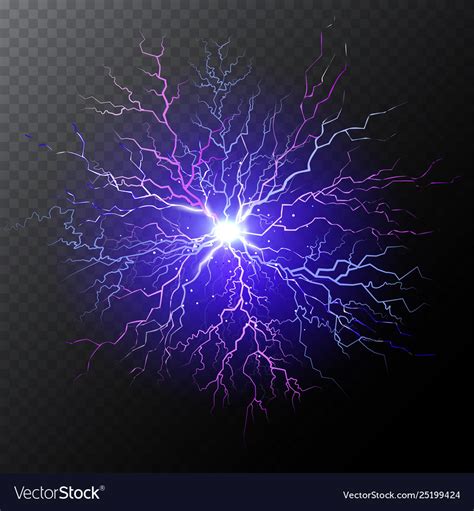 Purple lightning bolt Royalty Free Vector Image