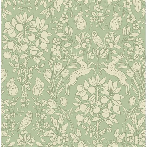 M1688 - Richmond Sage Floral Wallpaper - by Brewster
