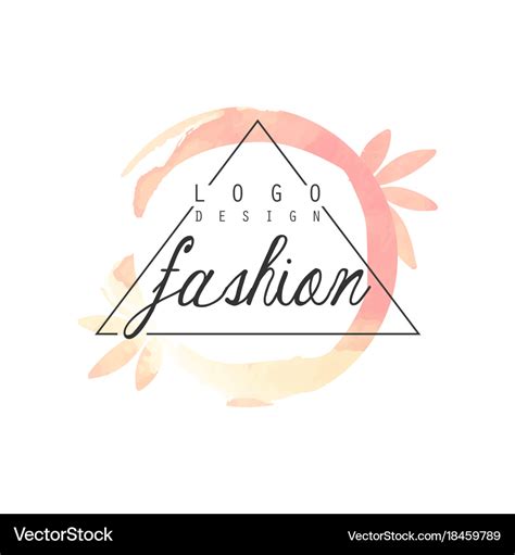 Fashion logo design badge for clothes boutique Vector Image