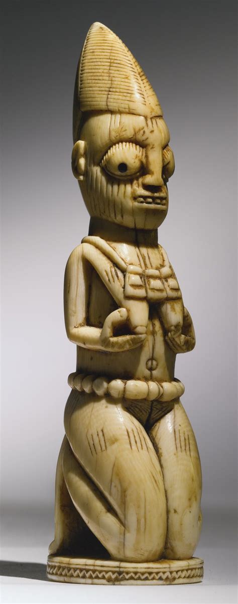 Yoruba Owo ivory kneeling female figure Nigeria | AFRICAN ART | Pinterest | Ivory, African art ...