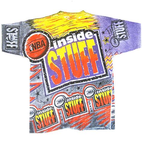 Vintage NBA Inside Stuff T-shirt NBA Basketball Jordan – For All To Envy