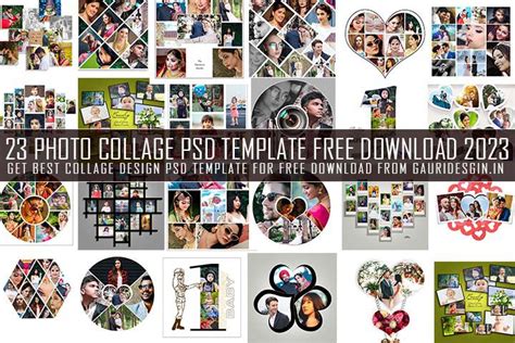 23 Photo Collage PSD Template Free Download 2023 - Gauri Design