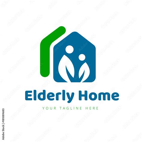 Elderly Care Logo, Real estate and people care logo,Vector Logo ...