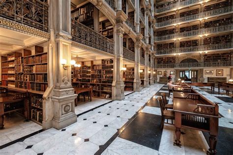 George Peabody Library | Peabody library, George peabody library, Library