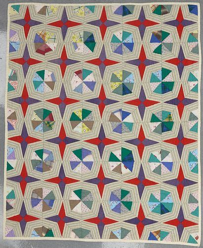 Quilt with octagon pattern sold at auction on 15th February | New ...