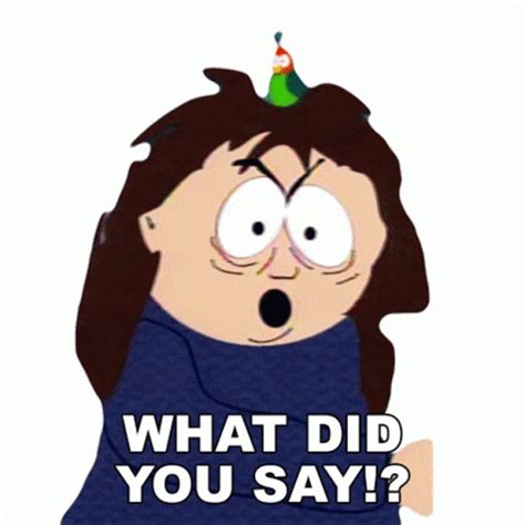 What Did You Say Veronica Crabtree Sticker - What Did You Say Veronica Crabtree South Park ...