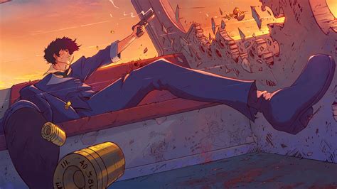 Download Spike Spiegel Anime Cowboy Bebop HD Wallpaper by Romain Lefevre