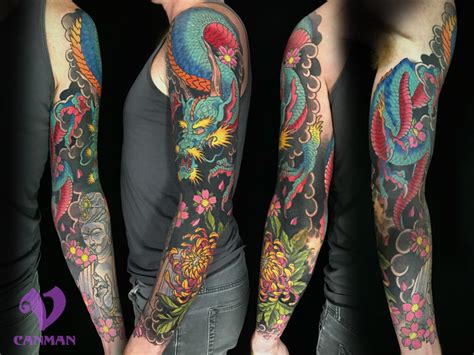 Sleeve tattoo - Visions Tattoo and Piercing